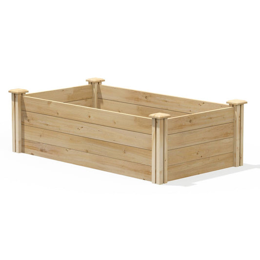 2ft x 4ft Cedar Wood Raised Garden Bed Planter Box - Made In USA